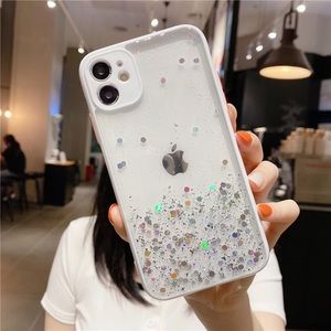 iPhone 12 / 12 Pro Max Case Gradient Glitter Clear